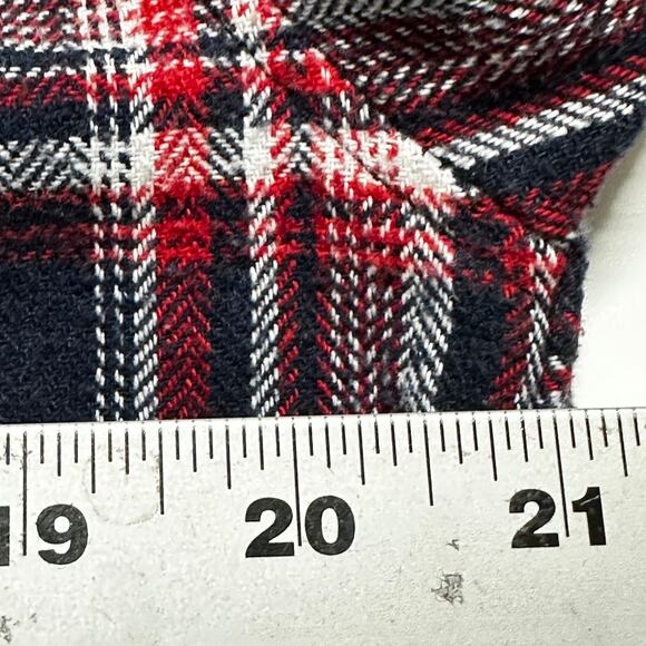 Molokai Button Up Shirt Mens Size M Red Blue White Plaid Long Sleeve PILLING - Picture 6 of 8